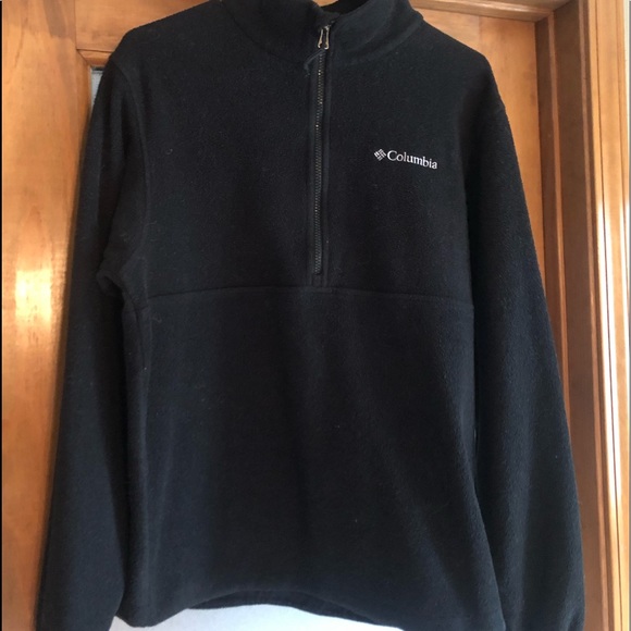 Columbia Other - Columbia 3/4 Zip Black Fleece Jacket